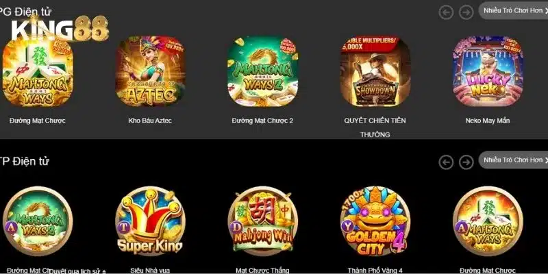 Top game hot King88 được chơi nhiều nhất