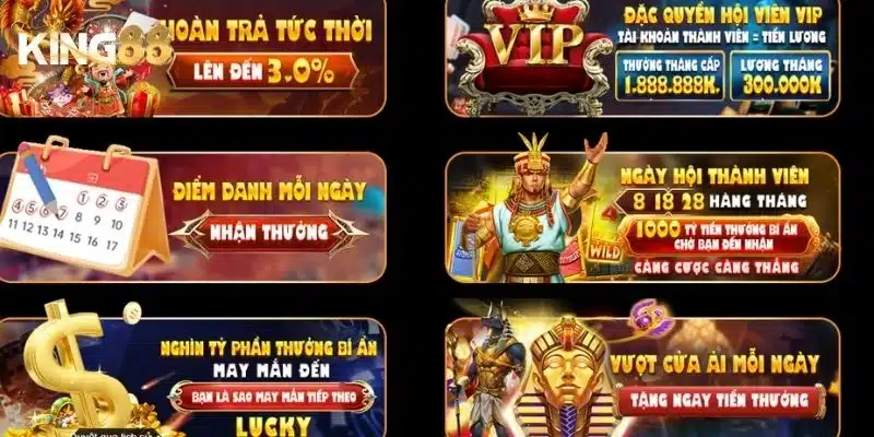 Các ưu đãi nổi bật tại King88